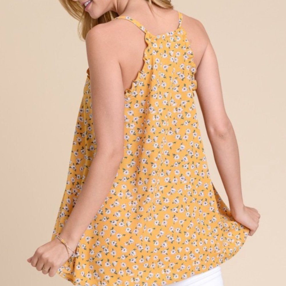 Hopely Ruffle Trim Halter Top - Picture 4 of 11